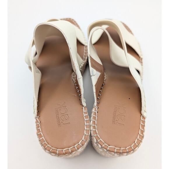 Nordstrom Rack Cressida Platform Wedge Espadrille Sandal Ivory Size US9M EU40 - Picture 11 of 13